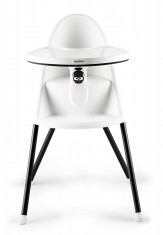 Scaun de masa ergonomic hranire copii 6 luni - 3 ani, BabyBjorn High Chair White, masuta reglabila si detasabila, ID208 foto