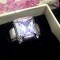 Inel inox placat cu aur alb 18K si cristale Swarovski MOV- marimea 8, 18 mm-