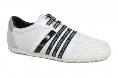 Pantofi sport barbatesti Diesel marime 43, model CB-293-A, alb-negru, ID150 foto