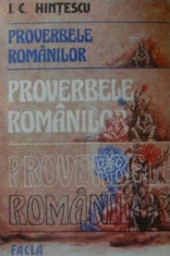 Proverbele romanilor - I. C. Hintescu foto