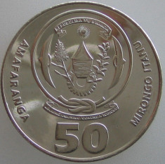 RWANDA KM#36 - 50 Francs 2011 UNC foto