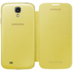 Husa Samsung EF-FI950BYEGWW tip carte galbena pentru telefon Samsung Galaxy S4 i9500/i9505/i9506/i9515 (Value Edition) foto