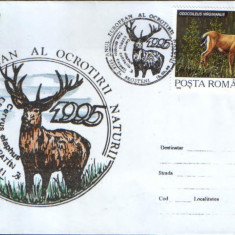 Romania - 1995-Plic oc.- Anul European al Ocrotirii Naturii - Cerbul carpatin