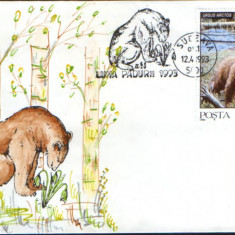 Romania - 1993 - Plic ocazional - Luna Padurii Suceava - ursul brun