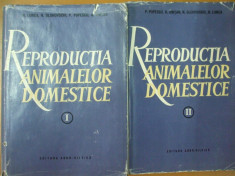 Reproductia animalelor domestice 2 volume Bucuresti 1964 N. Lunca P. Popescu foto