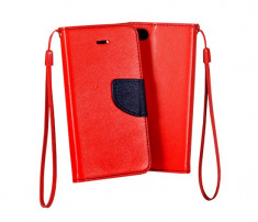 Husa Xiaomi Redmi Note 4 Flip Case Inchidere Magnetica Rosie foto