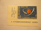 Serie Conferinta Atomului ONU Elvetia 1958 , 1 valoare, Nestampilat