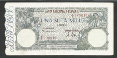 ROMANIA 100000 100.000 LEI 20 DECEMBRIE 1946 [01] XF+++ foto