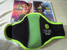Pachet Zumba Fitness + Zumba Fitness 2 + centura, pentru Wii, original, PAL foto