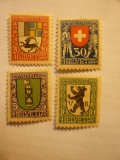 Serie Pro Juventute Elvetia 1925 , 4 valori, Nestampilat