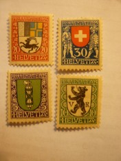 Serie Pro Juventute Elvetia 1925 , 4 valori