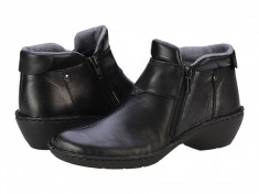 Botine piele dama Slipper Lia nero 37559NERO foto