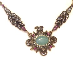 Colier vintage / lantisor /Pandantiv SWAROVSKI