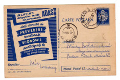 CARTE POSTALA MARCA FIXA 30 BANI 1961 CD385-195000 EX PROPAGANDA ADAS foto