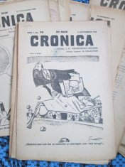 Revista CRONICA 1915 - 1916 (24 NUMERE din REVISTA PAMFLET a lui Tudor ARGHEZI) foto