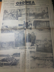 ziarul ordinea13 iulie 1941-armata romana si gloriosul ei conducator,M.Antonescu foto