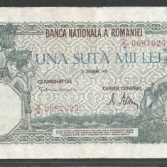 ROMANIA 100000 100.000 LEI 20 DECEMBRIE 1946 [21] VF+