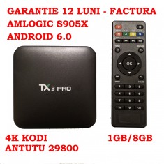 TV Box 4k MODEL 2016 TX3 PRO Android 6.0 Garantie 12 Luni SMART TV SMART BOX foto