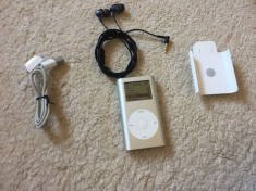 Ipod Mini 4gb+casti in ear Philips+cablu date+clema(baterie 10 ore vol max) foto