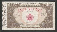 ROMANIA 10000 10.000 LEI 20 DECEMBRIE 1945 [10] XF+ foto