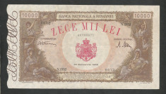 ROMANIA 10000 10.000 LEI 20 DECEMBRIE 1945 [8] XF+ foto