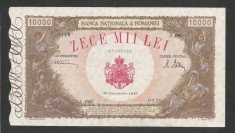 ROMANIA 10000 10.000 LEI 20 DECEMBRIE 1945 [15] XF foto