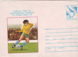 Fotbal, Campionatul Mondial de Fotbal Mexic, 1986, intreg postal necirculat, Dupa 1950