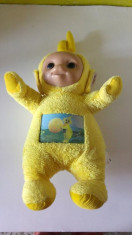 Jucarie plus Personaj Teletubbies, Laa Laa (galben), 40cm cu antenuta cu tot foto