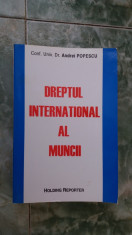 DREPTUL INTERNATIONAL AL MUNCII - ANDREI POPESCU, CARTEA ESTE CA NOUA . foto