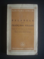 BALADELE LUI FRANCOIS VILLON {1940} foto