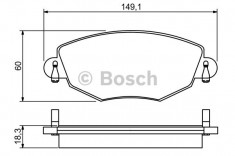 Set placute frana fata Bosch fara avertizare sonora Jaguar, Ford 2000-2009 foto