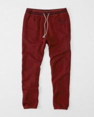 Pantaloni trening Abercombie&amp;amp;Fitch LC rosii masura S M L foto