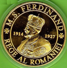 Medalie Comemorativa Medalie Regele Ferdinand Medalie Regina Maria foto