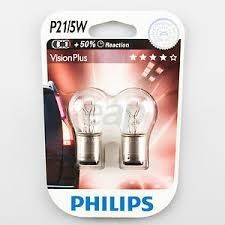 Bec lumini de stationare Philips 12499VPB2 P21/5W VisionPlus foto