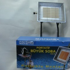 Arzator Ceramica cu suport Nurgaz de 3000W + 2,5m furtun ceas si 2 coliere foto