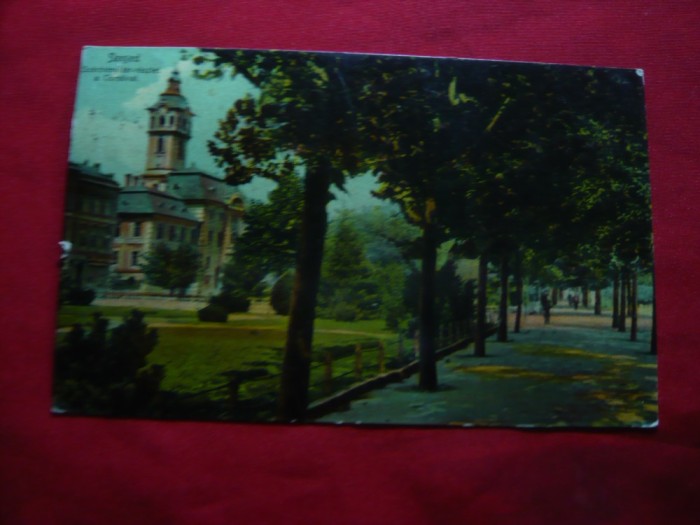 Ilustrata Szeged ,color ,circulat 1908 Szeged- Turda