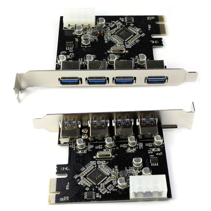 Placa 4-Port USB 3.0 la PCI-E 1x