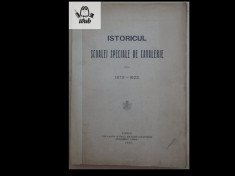 Istoricul Scoalei speciale de cavalerie de la 1873-1923 Sibiu 1923 foto