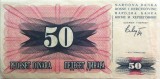 Bancnota 50 DINARI - Bosnia Hertegovina, anul 1992 *cod 353 xF