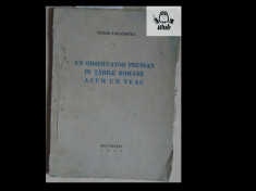 V Papacostea Un observator prusian in Tarile Romane acum un veac 1942 97 pag foto