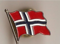 INSIGNA STEAGUL NORVEGIEI -VEXILOLOGIE ,HERALDICA foto