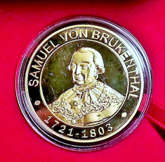 Medalie Comemorativa Medalie Samuel von Brukenthal Medalie Muzeul Brukenthal foto