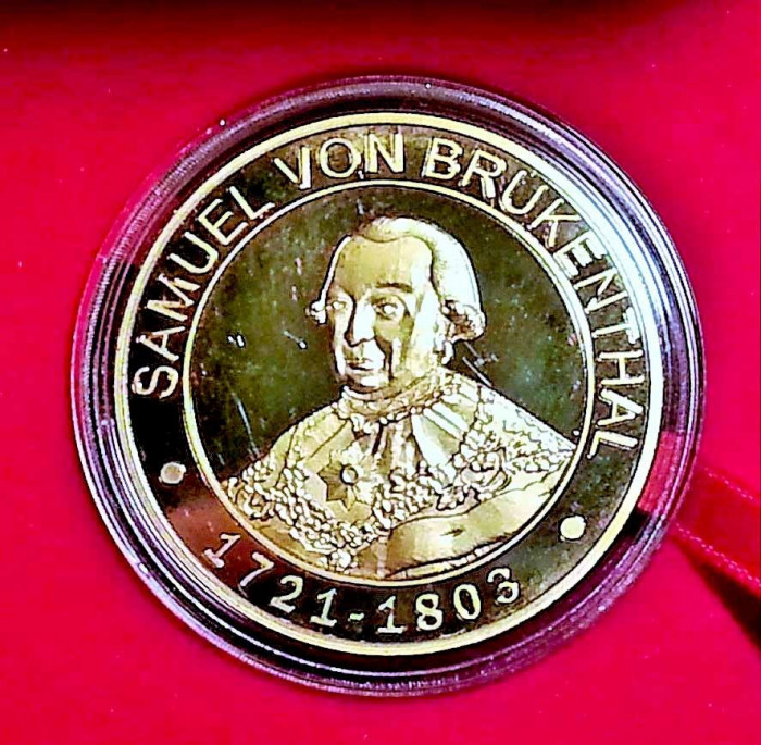 Medalie Comemorativa Medalie Samuel von Brukenthal Medalie Muzeul Brukenthal