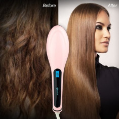 Perie ionica pentru indreptat parul - Fast Hair Straightener foto