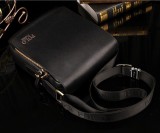 Geanta Barbati POLO FANKE Umar Piele Ecologica Neagra Postas 19cm Telefon Tigari