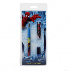 Stilou Spiderman cu 2 rezerve - Produs original cu licenta foto