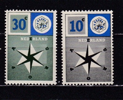 Olanda 1957 Europa MI 704-705 MNH w40 foto