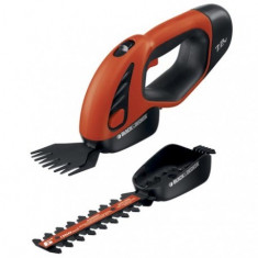 Set Foarfeca/Coasa Black&amp;amp;Decker GL605 pentru pentru gard viu 7,2V foto