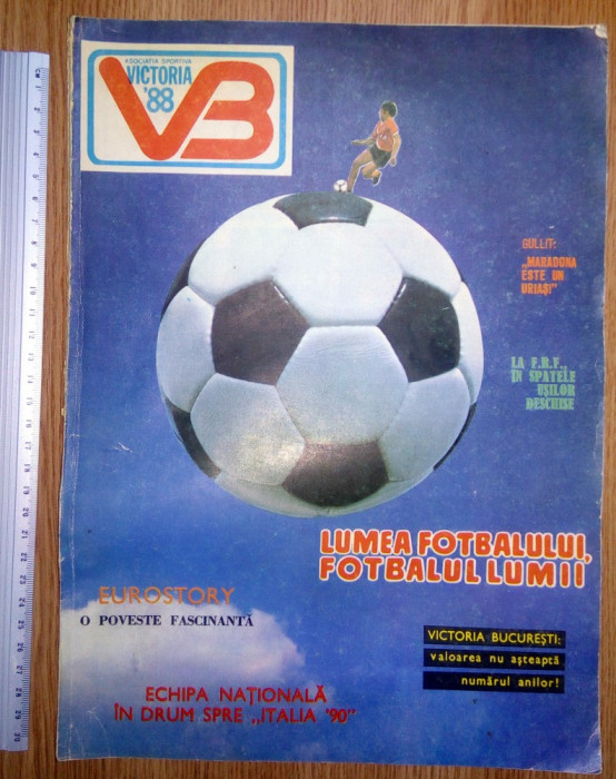 REVISTA FOTBAL -VICTORIA BUCURESTI 88 , 61 PAG.