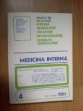 D5 Medicina interna - 4 , iulie-august 1981